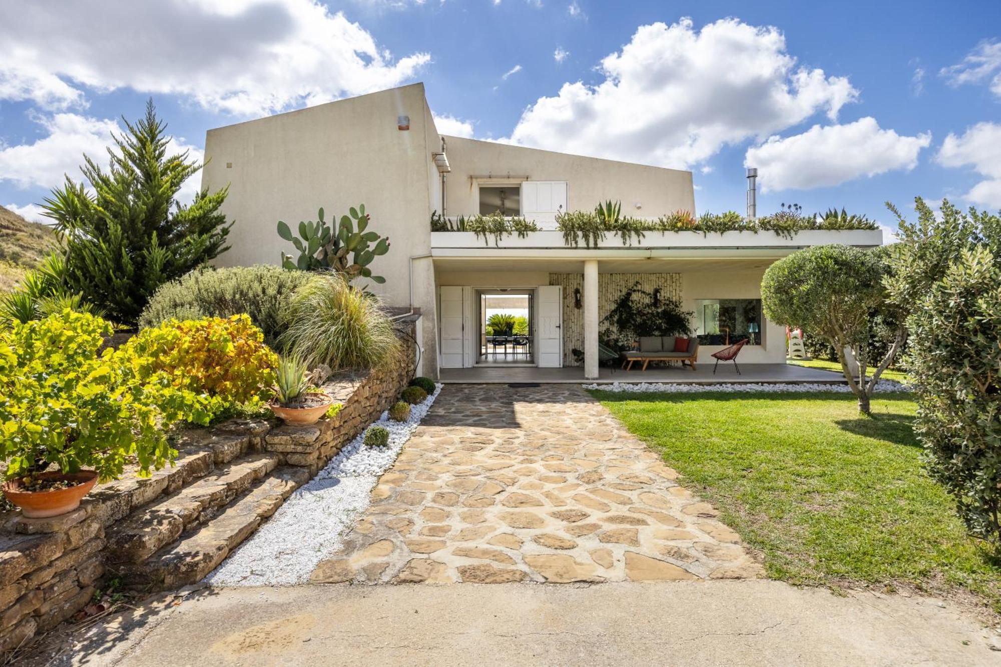 Villa Bonifato Vista Sulle Campagne E Sul Mare Siciliano Cozy House Italy アルカモ エクステリア 写真